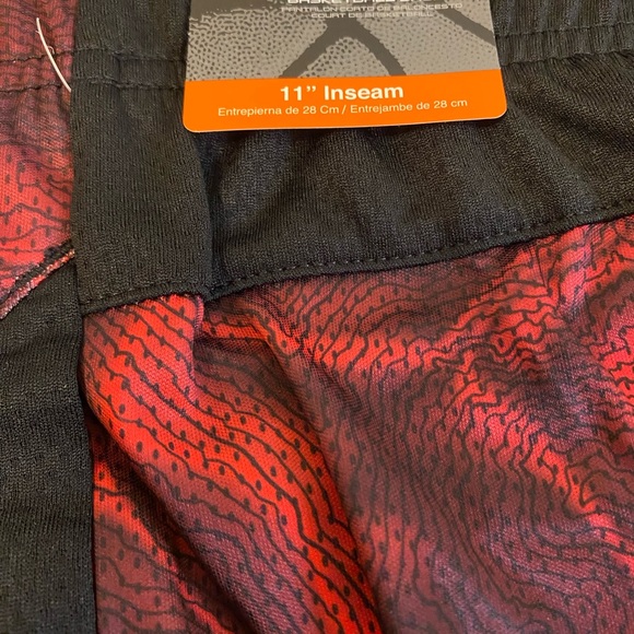 And 1 Red/Grey/Black Men’s Basketball Shorts Sz L Inseam 11” Drawstring NWT - Picture 7 of 9